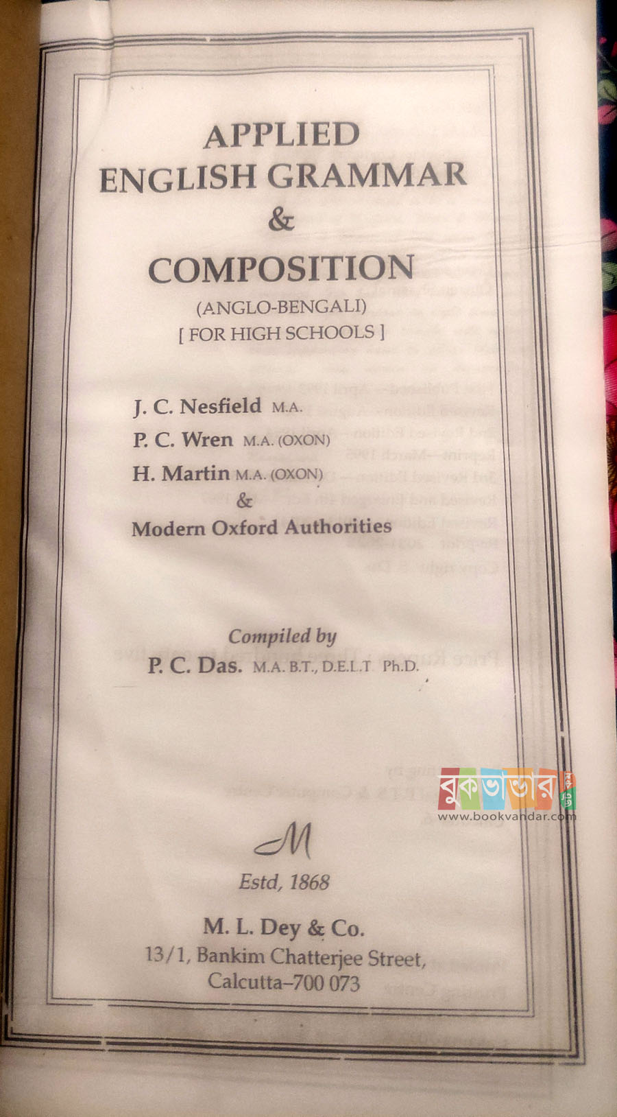 Picture of Applied English Grammar and Composition by PC Das