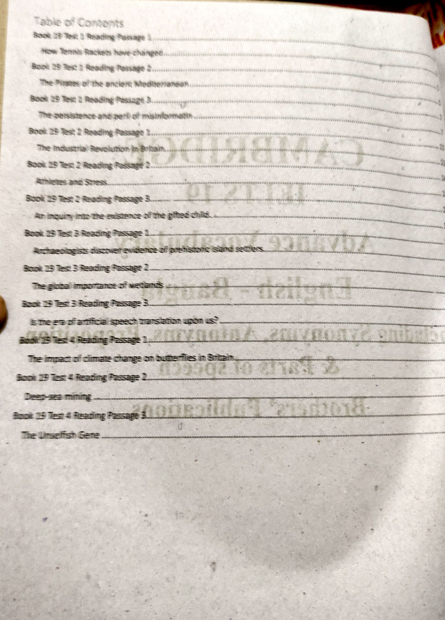 Picture of Cambridge IELTS Academic 19 Vocabulary with Bangla