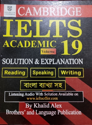 Picture of Cambridge IELTS Academic 19 Solution and Explanation