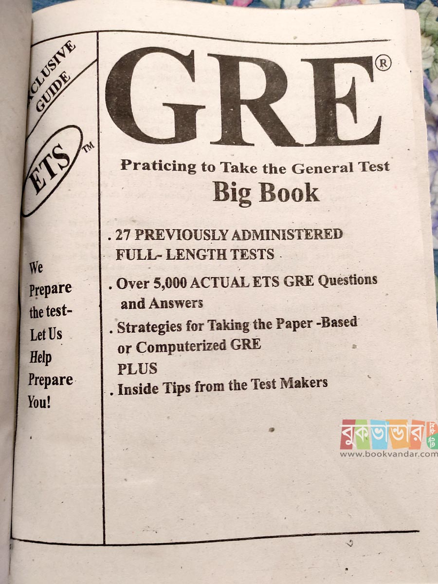Picture of GRE Practicing to Take the General Test: Big Book