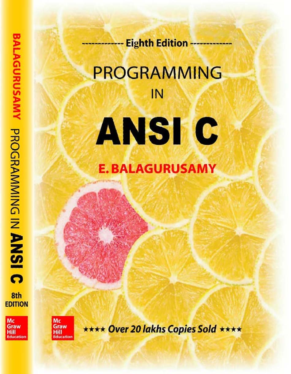 Picture of Programming in ANSI C (8th Edition) by E - Balagurusamy (8th Edition)