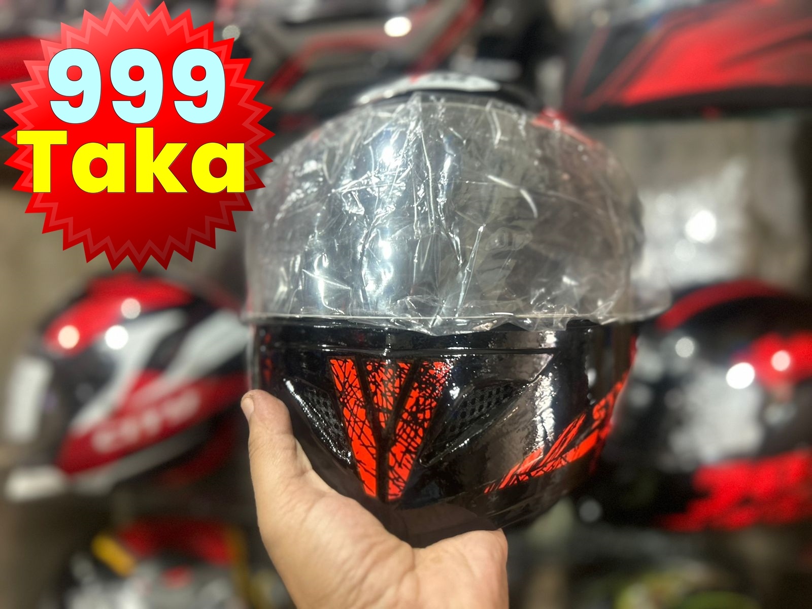 stm Full face helmets Black and Red