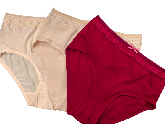 Picture of 3 Pcs Any Color 3 Pcs Set Prremium Quality Stretch Panty Synthetic Panty Regullary Use For Women