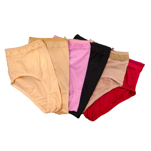 Picture of 3 Pcs Any Color 3 Pcs Set Prremium Quality Stretch Panty Synthetic Panty Regullary Use For Women