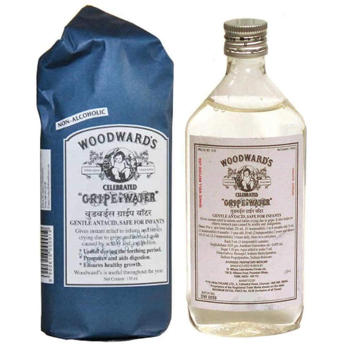 Picture of Woodward's GRIPE WATER Baby Infant Colic Gas Stomach Pain Indigestion 130 ML| Made in India