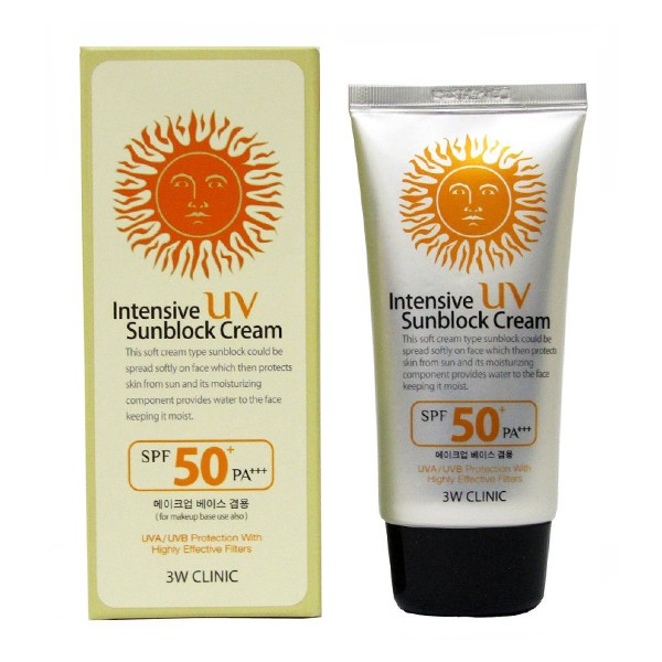 Picture of 3W Clinic Intensive UV Sunblock Cream-SPF50+ PA+++70ml