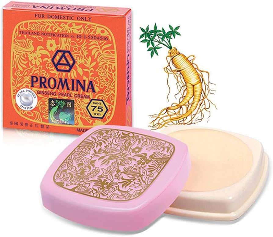 Picture of Promina Ginseng Pure Pearl Face Cream Removal Freckle & Acne Dark Spot White -11g(Thailand)