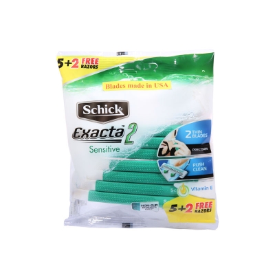 Picture of SCHICK Exacta 2 Sensitive razor with Vitamin E (7 Pcs)