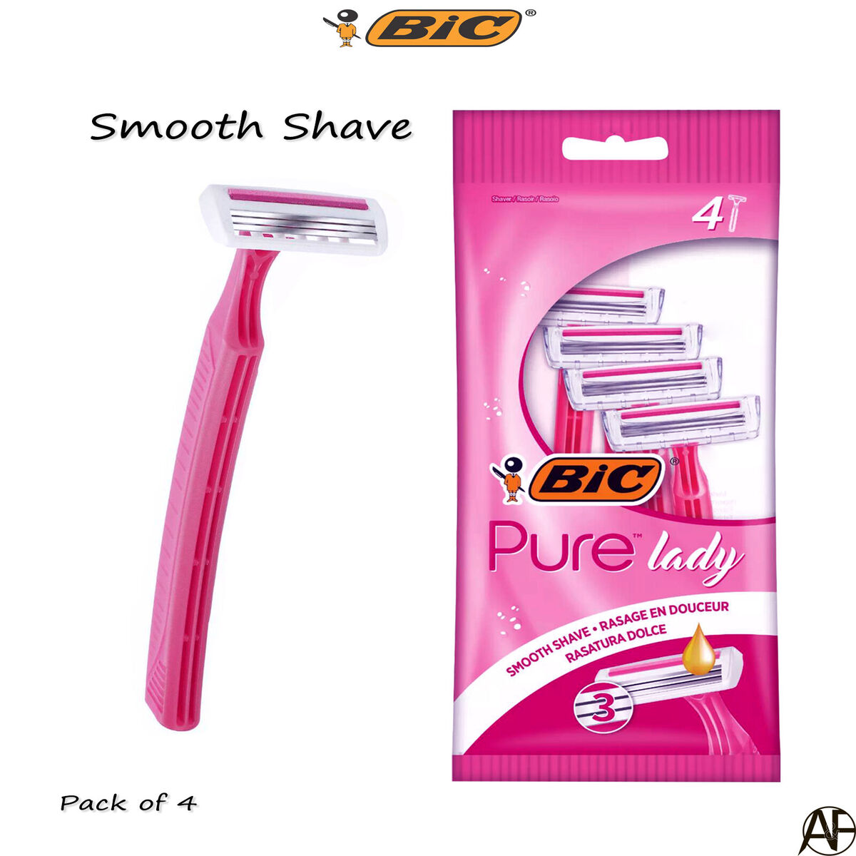Picture of BIC Twin Lady Disposable Razor For Women-5 Pcs