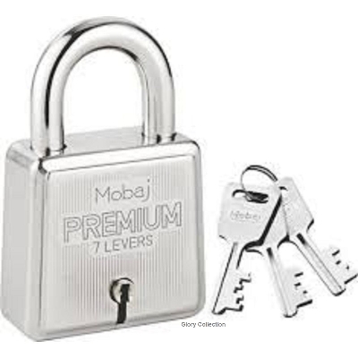 Picture of MOBAJ Premium 7 Lever Heavy-duty padlocks with 3 keys suitable for steel gates and door - 70MM/50MM