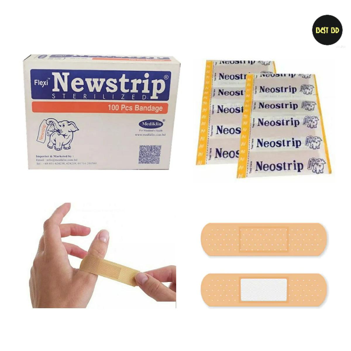 Picture of One Time Bandages 100 Pcs/Newstrip First Aid Strip Tape