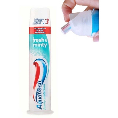 Picture of Aquafresh 3 in 1 Fresh & Minty Toothpaste Pump 100ml