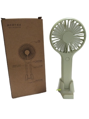 Picture of Mini Rechargeable USB Charging Portable Handheld 3x Gear Speed Fan With Mobile Stand For Indoor & Outdoor Use-1Pcs