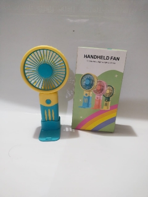 Picture of Mini Handheld Rechargable unique design potrable, comfortable, lightweight and cool Fan with stand-1Pcs