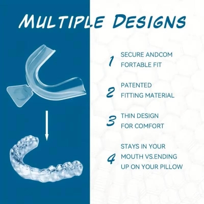 Picture of Anti-snoring Mouthguard, Adjustable Anti-snoring Mouthpiece, Sleeping Devices, Snoring and Bruxism Stopper, Mouthpiece To Improve Sleep