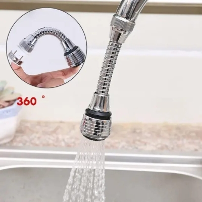 Picture of Rotate Faucet Extender Kitchen Faucet Extension Tubes, Water Saving Faucet Aerator Nozzle Filter Adapter, Sink Sprayer Attachment for Home Bathroom Kitchen