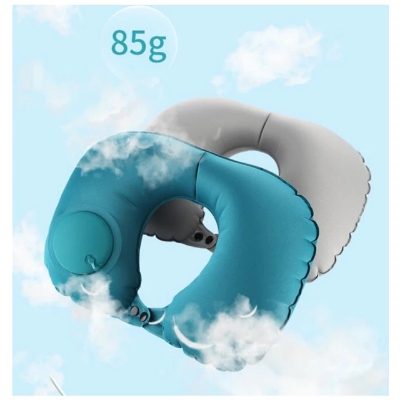 Picture of U-Shape Travel Pillow premium Air Inflatable Pillows Folding Press Type Neck Cushion