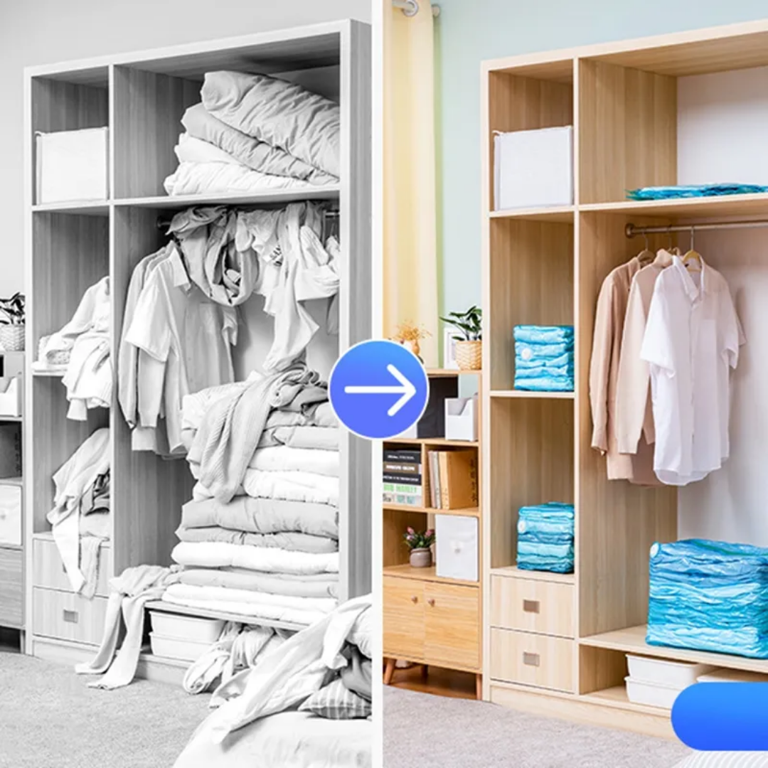 Picture of Taili Vacuum Compression Bag Quilt Down Jacket Air Extraction Storage Bag Home Travel Moisture-proof Mildew-proof Stereo Bag for Hair