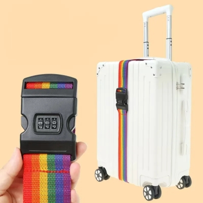 Picture of Luggage Strap Anti-theft Luggage Buckle Password Adjustable Bundling Packing Baggage Belt Suitcase Trunk Belts Bag Accessories