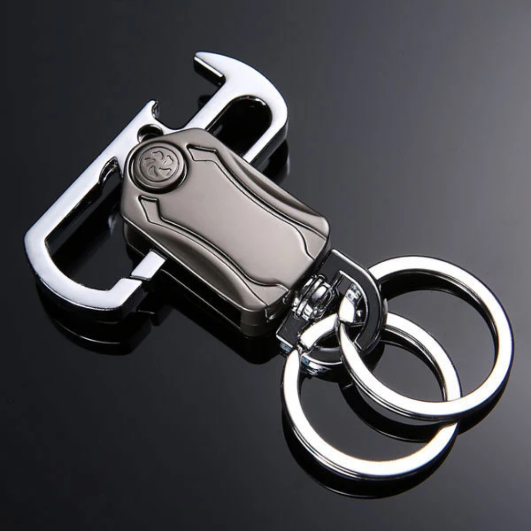 Picture of Metal Keychain Men's Pendant Personalized Men's Keychain with Fingertip Gyroscope Bottle Opener Keychain