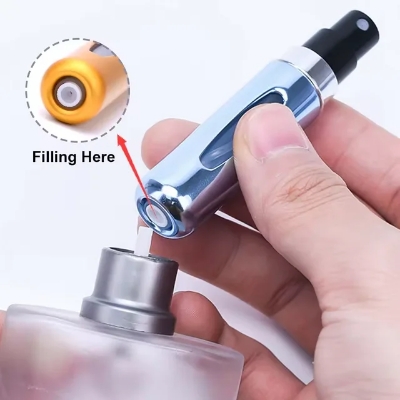 Picture of 5ml Portable Mini Refillable Perfume Bottle With Spray Scent Pump Empty Cosmetic Containers Spray Atomizer Bottle For Travel