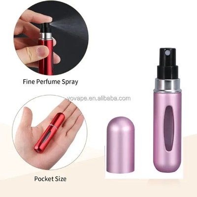 Picture of 5ml Portable Mini Refillable Perfume Bottle With Spray Scent Pump Empty Cosmetic Containers Spray Atomizer Bottle For Travel