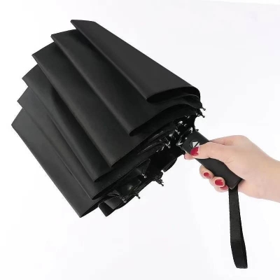Picture of 10Ribs Windproof Automatic Smart High Quality Umbrella Rain 3Fold Portable Long Handle Business Umbrellas Outdoor Travel Camping