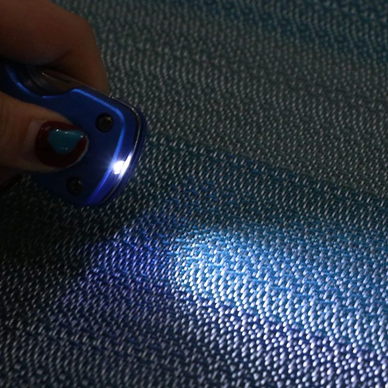 Picture of Multi-functional Keychain cutter Outdoor 6-in-1 Folding Mini Screwdriver Stainless Steel Tool  with LED Keychain