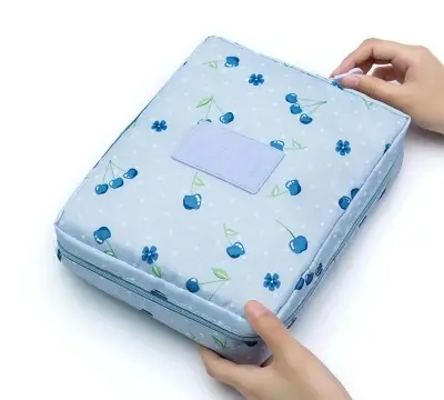 Picture of Travel Cosmetic Makeup Organizer Bags for Toiletrys under garments Makeup Organizing for Girl Women Outdoor Waterproof Make Up Case pouch