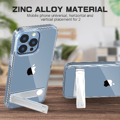 Picture of Zinc alloy Phone Kickstand Vertical and Horizontal Stand /Adjustable Small Folding Desk Mount Holder