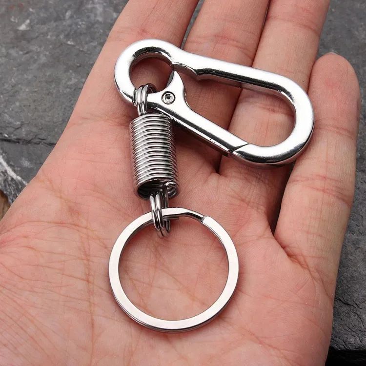 Picture of Spring Keychain Climbing Hook Car Keychain Simple Strong Shape Keychain Accessories