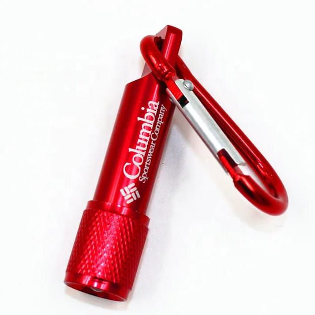 Picture of EDC Pocket Mini Torch Key Ring Light LED Key Chain Carabiner Flashlight