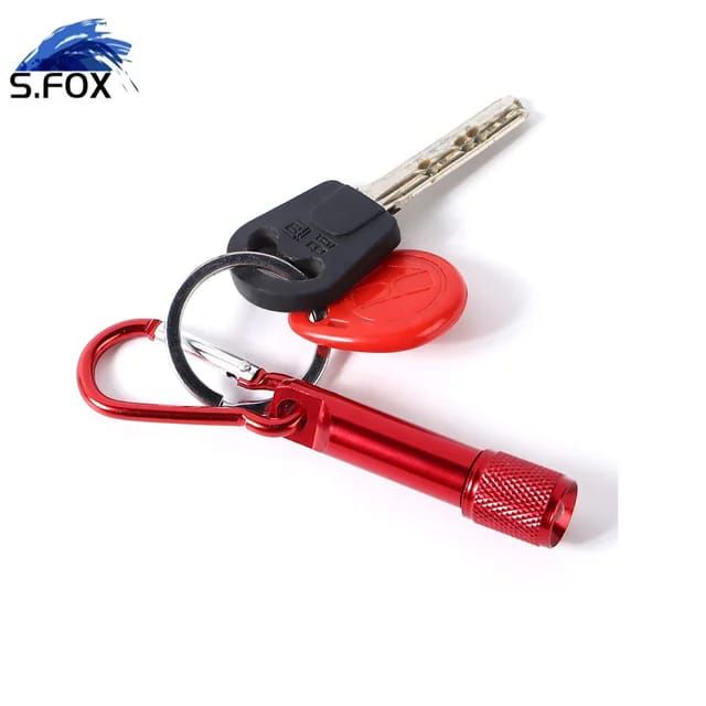 Picture of EDC Pocket Mini Torch Key Ring Light LED Key Chain Carabiner Flashlight