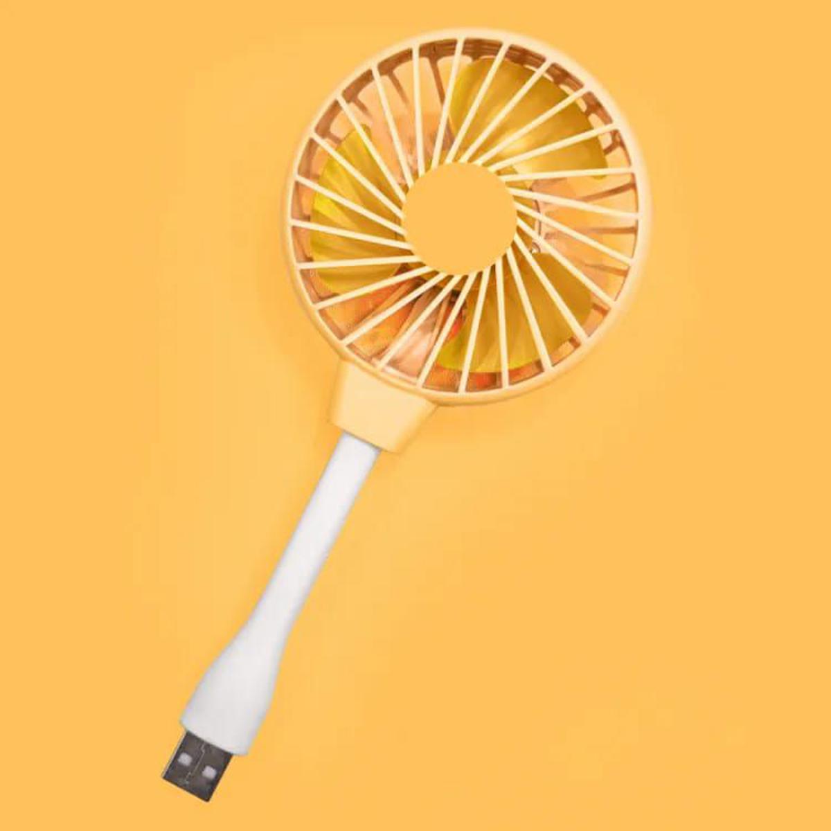 Picture of Mini Fan USB In-line Plug Silent Home Office Desk Laptop Strong Wind Cooling Fans Adjustable Summer Outdoor Portable Cooler Fan