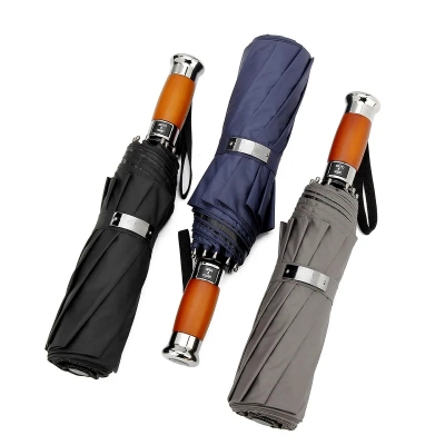 Picture of 12 Ribs High Quality  Umbrella Man and women Luxury 12Ribs Umbrella for Car Business Big Umbrella Sun Rain Women Parasol Windproof Folding -Umbrella