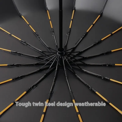 Picture of 12 Ribs High Quality  Umbrella Man and women Luxury 12Ribs Umbrella for Car Business Big Umbrella Sun Rain Women Parasol Windproof Folding -Umbrella