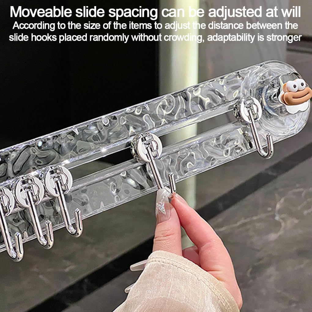 Picture of 5Pcs Rotating Suction Hook – 360° Adhesive Wall Hangers for Kitchen, Bathroom, and Office