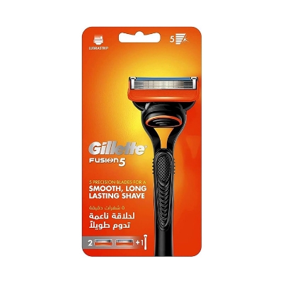 Picture of Gillette Fusion5 Manual Razor Handle With 2 Razor Blade Refills, For A Smooth, Long Lasting Shave