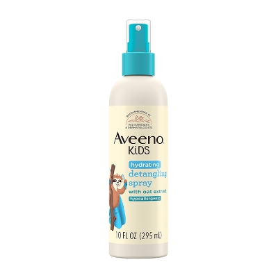 Picture of Aveeno Kids Hydrating Detangling Spray with Oat Extract, Quickly & Gently Detangles Kids' Hair, Tear-Free & Suitable for Skin & Scalp, Light Fragrance, Hypoallergenic