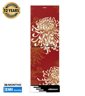 Picture of Minister M-254 Liter Edge Less Frost Type Top Mount Refrigerator Red Spider