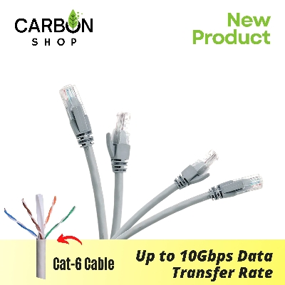 Picture of 60 Meter Cat 6 Gigabit Ethernet Cable Network Patch Cord Cable LAN Adapter Internet Copper Twisted Wire LAN Cable Plug Connector for Laptop Mac PC WIFI CC Camera Smart TV Box Android
