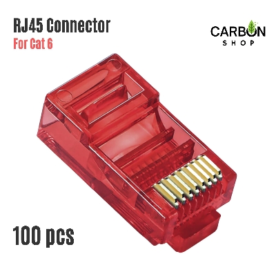 Picture of RJ45 Connector for Cat 5 Cat 6 Cat 7 Cable Network Unshielded RJ45 Plug Ethernet Gold Plated Network Connector Perforated Crystal Head Coffee Cat5 Cat6 for CC TV Camera, Network 10 Pcs/25 Pcs/50 Pcs/75 Pcs/100 Pcs/200 Pcs/300 Pcs/400 Pcs/500 Pcs/1000 Pcs