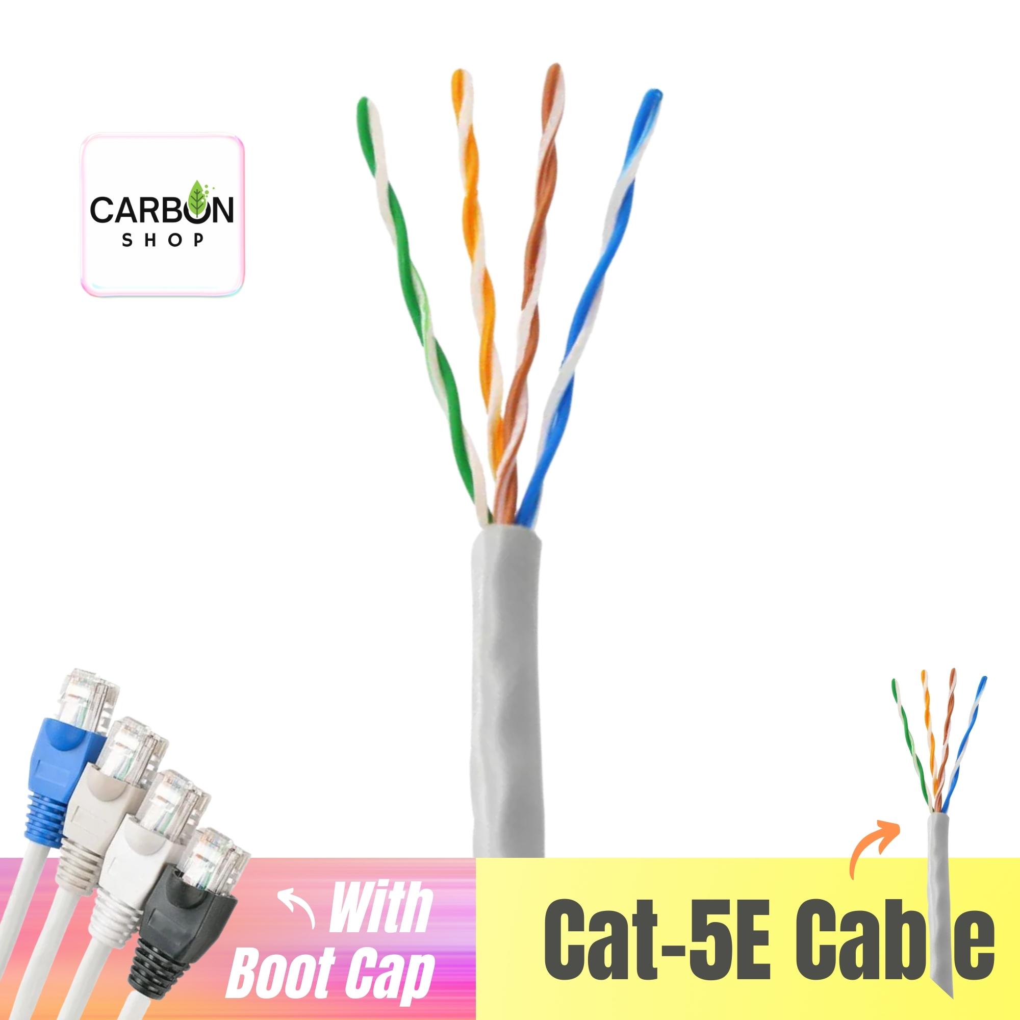 Picture of 65 M Cat5 RJ45 Ethernet LAN Network Gigabit Ethernet Cable Network Patch Cord Cable LAN Adapter Internet Copper Twisted Wire  LAN Network Cord Cable Lead 10/100/1000 Mbps 65 Meter LAN Cable Plug Connector for Laptop Mac PC CC Camera Smart TV Box Android