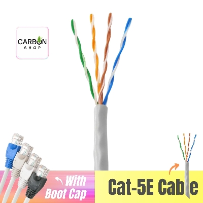 Picture of 65 M Cat5 RJ45 Ethernet LAN Network Gigabit Ethernet Cable Network Patch Cord Cable LAN Adapter Internet Copper Twisted Wire  LAN Network Cord Cable Lead 10/100/1000 Mbps 65 Meter LAN Cable Plug Connector for Laptop Mac PC CC Camera Smart TV Box Android