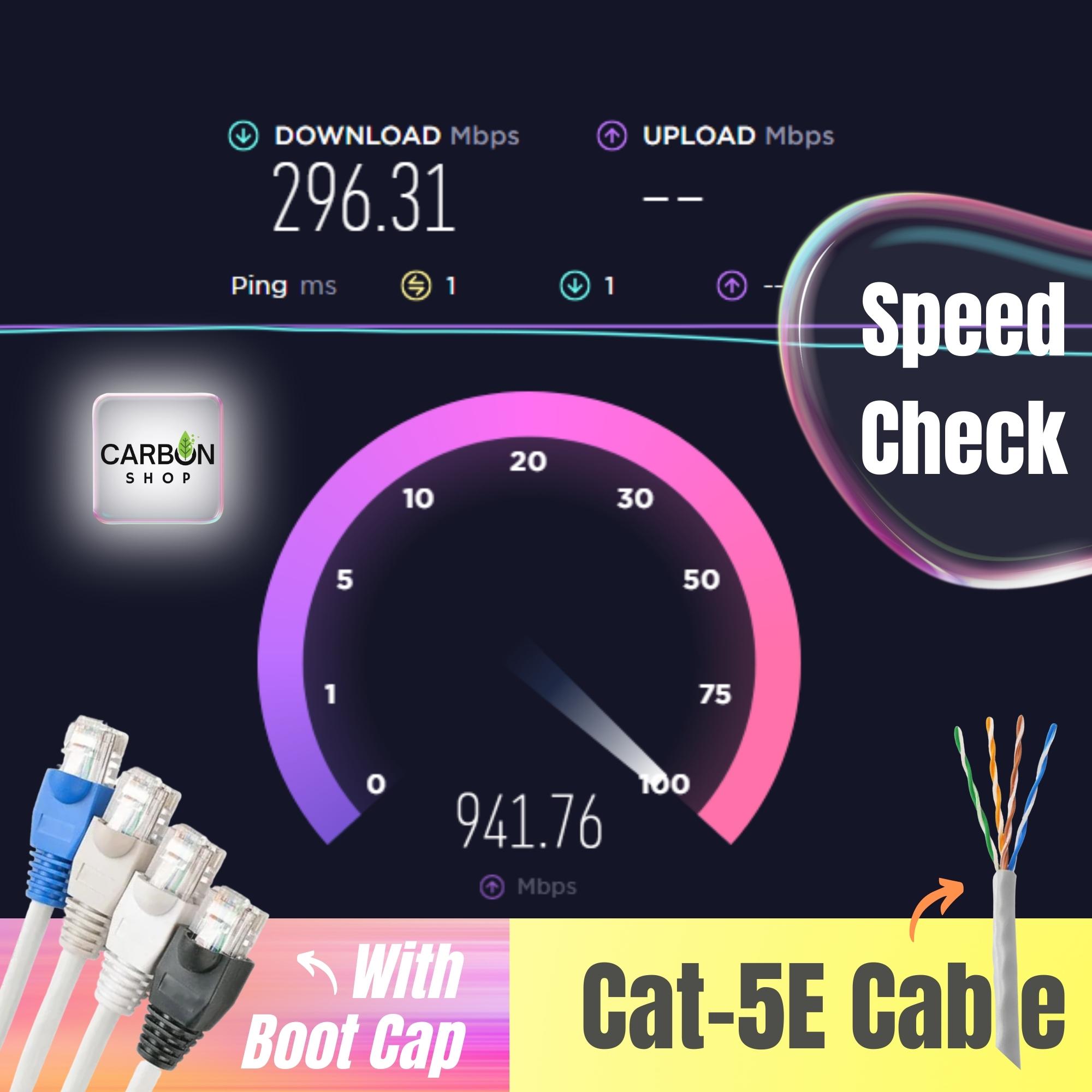 Picture of 95 M Cat5 RJ45 Ethernet LAN Network Gigabit Ethernet Cable Network Patch Cord Cable LAN Adapter Internet Copper Twisted Wire  LAN Network Cord Cable Lead 10/100/1000 Mbps 95 Meter LAN Cable Plug Connector for Laptop Mac PC CC Camera Smart TV Box Android
