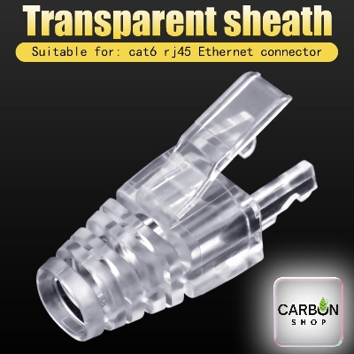 Picture of RJ45 Cat6 Cat5 Strain Relief Boots Connector Modular Crystal Boot Cover Network Cable Connector Plug Boot Strain Cover Caps 5/10/20/25/50/75/100Pcs