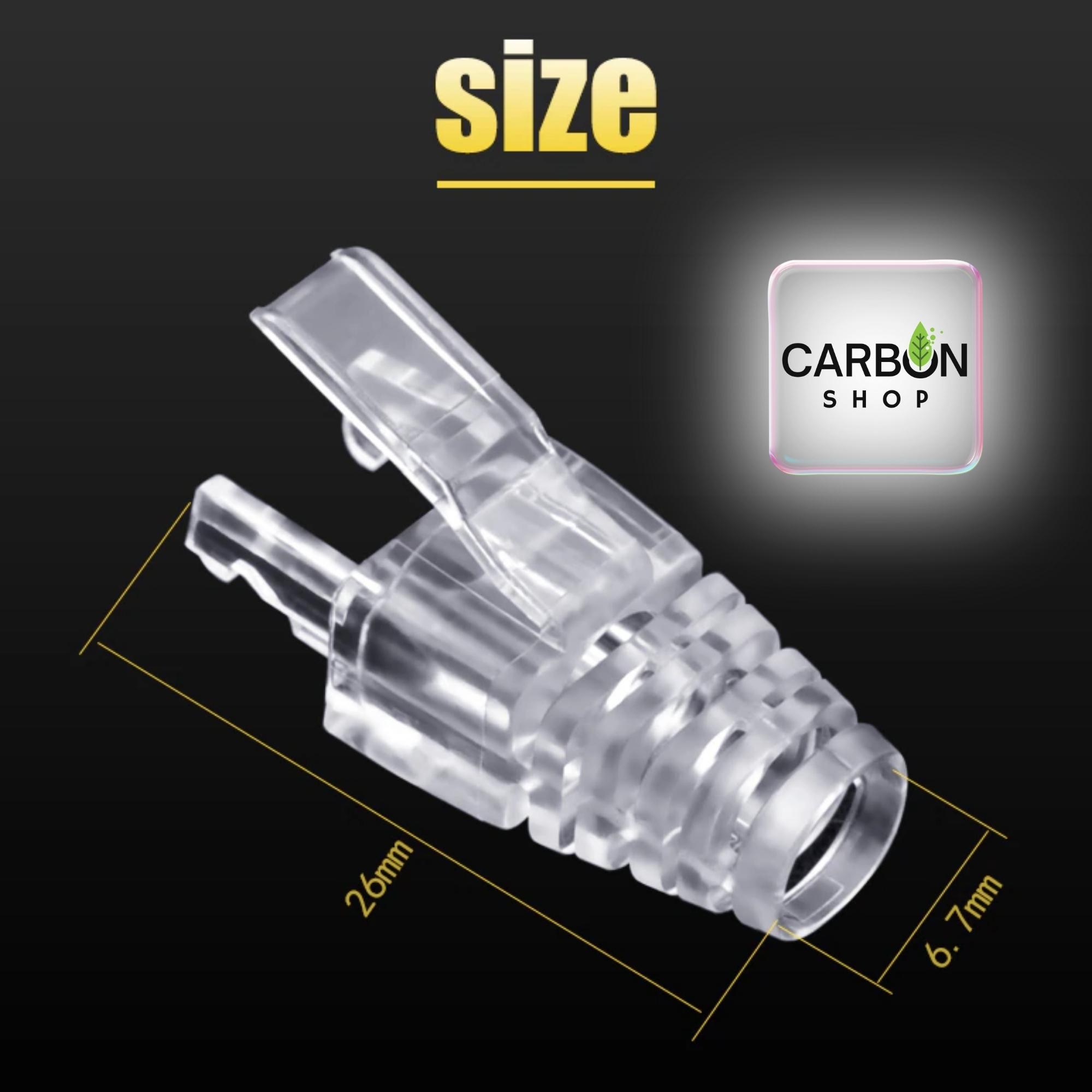 Picture of RJ45 Cat6 Cat5 Strain Relief Boots Connector Modular Crystal Boot Cover Network Cable Connector Plug Boot Strain Cover Caps 5/10/20/25/50/75/100Pcs