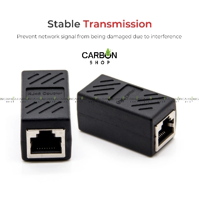 Picture of Rj45 Lan Jointer Ethernet Lan Cable Joiner Coupler Connector Coupler Jointer Female To Female CAT6 Cable Gigabit Network Ethernet LAN Connector Adapter Black