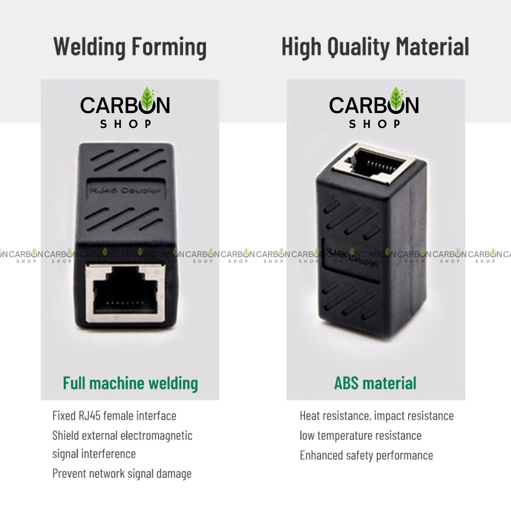 Picture of Rj45 Lan Jointer Ethernet Lan Cable Joiner Coupler Connector Coupler Jointer Female To Female CAT6 Cable Gigabit Network Ethernet LAN Connector Adapter Black