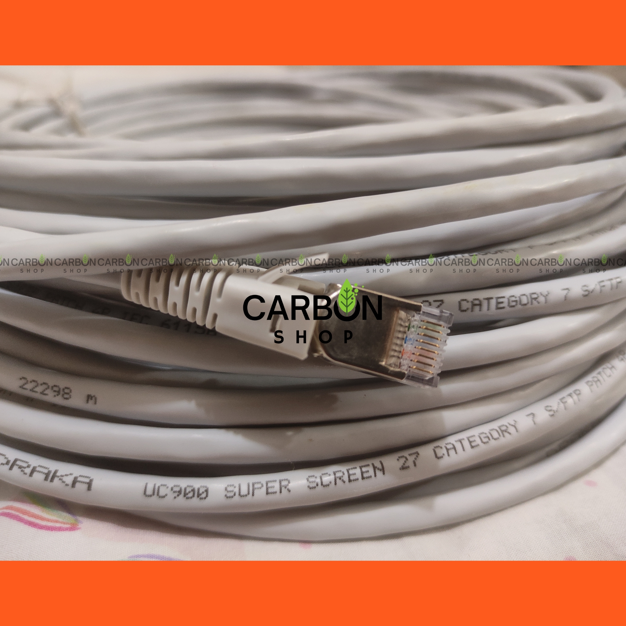 Picture of Cat7 Ethernet Cable Lan Cable 10Gbps High Speed RJ45 Networking Ethernet Lan Network Cord Cable Lead Ready Cable - High-Speed Internet Connectivity With Cat 7 Cable For Router Modem Computer PC And Laptops PS3 PS4